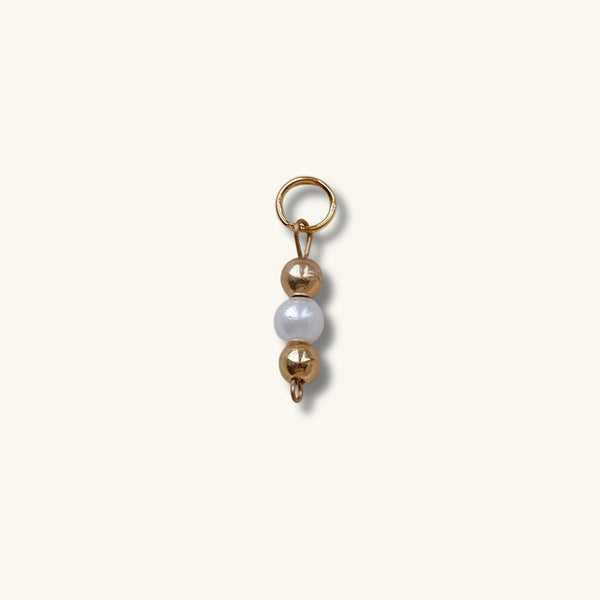 Golden Pearl Charm